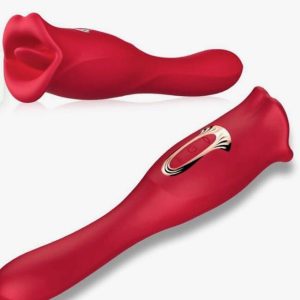 Vibrador 2 Em 1 Em Formato De Boca