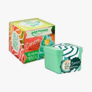 Vela Beijável Sorvete para Massagem de Menta 50g