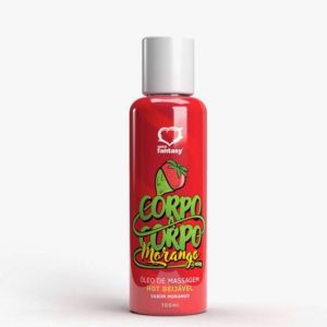 Óleo de Massagem Corpo a Corpo Morango Hot