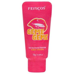 Excitante geme geme sabor chiclete